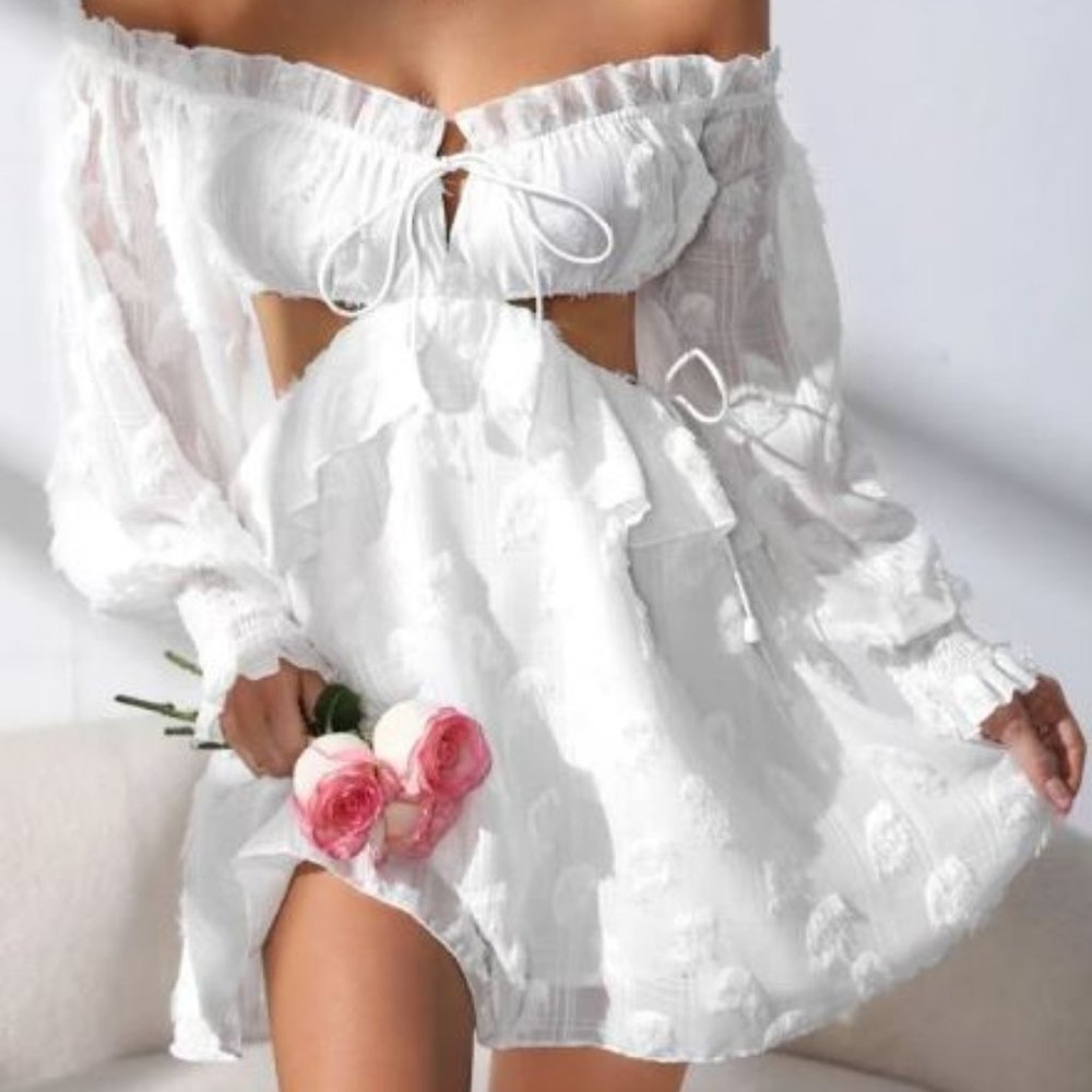 Off The Shoulder Cut Out Dress